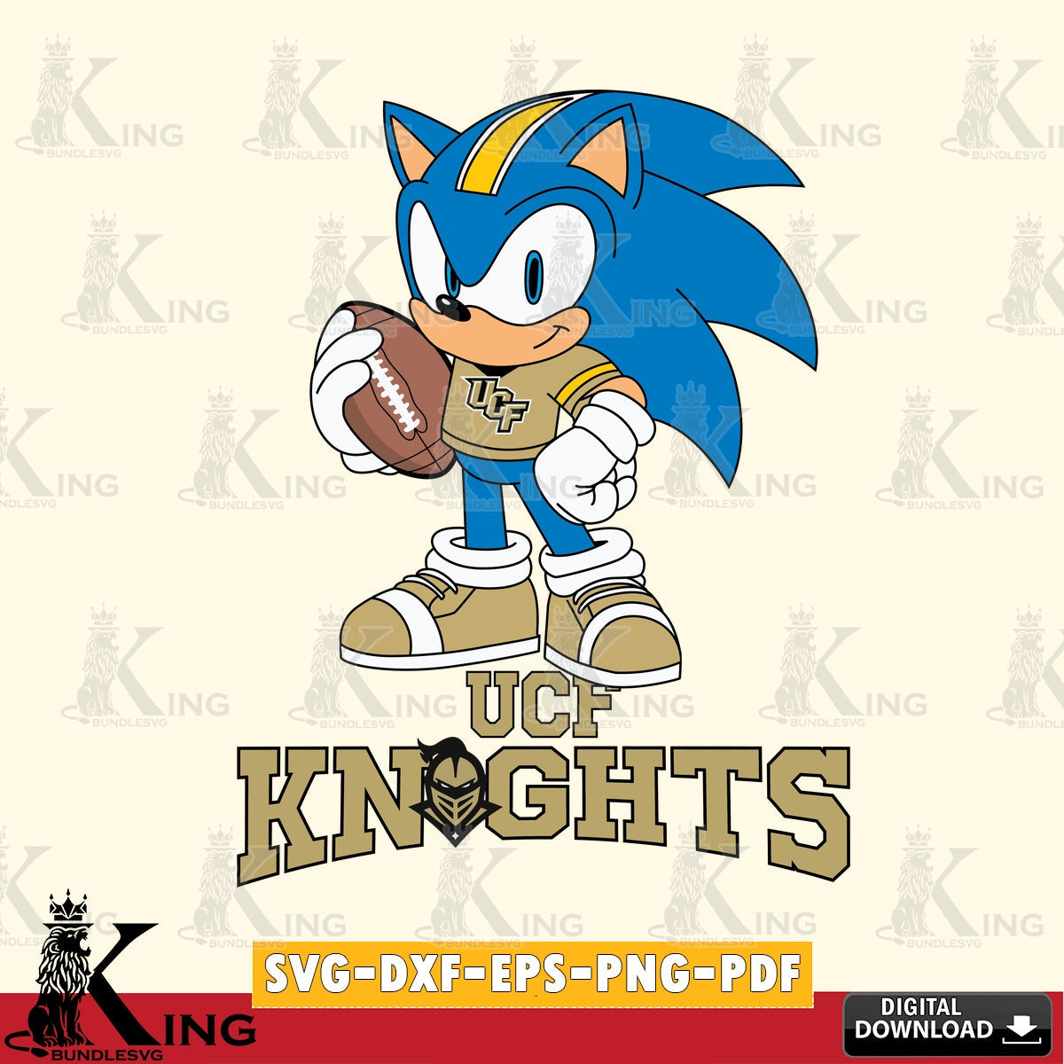 UCF Knights Sonic Game Day Ready SVG file, Vector , Digital Download , PDF File , Instant Download