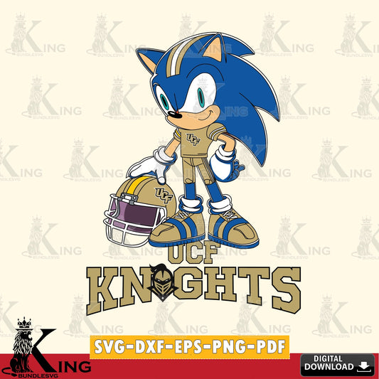 UCF Knights Sonic Player Football SVG file, Vector , Digital Download , PDF File , Instant Download