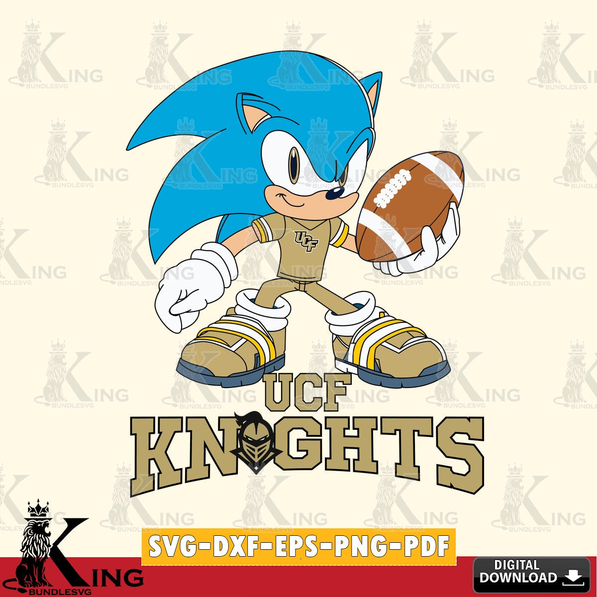 UCF Knights Sonic Rugby SVG file, Vector , Digital Download , PDF File , Instant Download