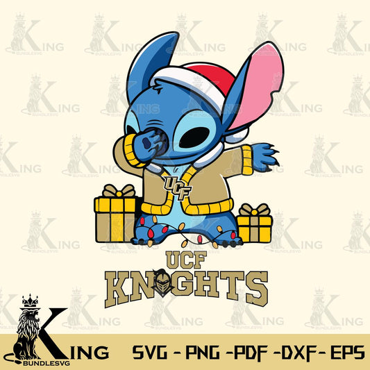 UCF Knights Stitch Merry Christmas Svg Eps Dxf Png File, Digital Download