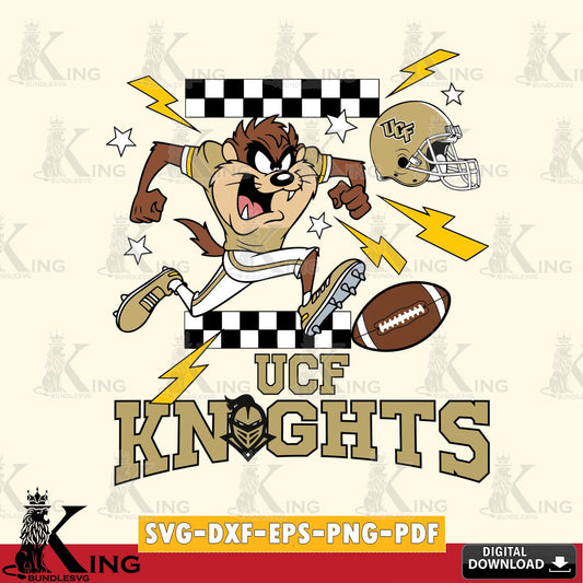 UCF Knights Taz Football Lightning SVG file, Cut file  , Digital Download , Instant Download, Taz svg, NCAA svg