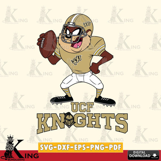 UCF Knights Taz Football Player SVG file, Cut file  , Digital Download , Instant Download, Taz svg, NCAA svg