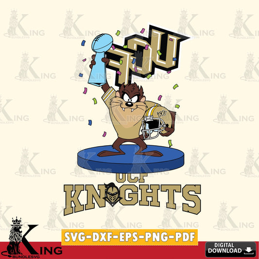 UCF Knights Taz Trophy Podium SVG file, Cut file  , Digital Download , Instant Download, Taz svg, NCAA svg