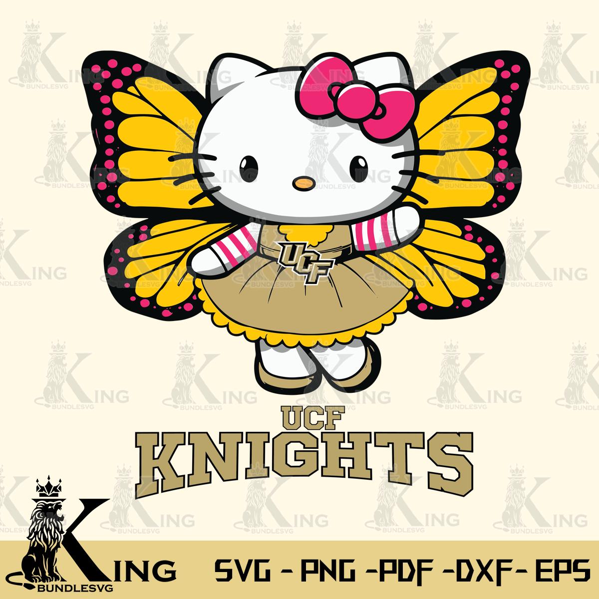 UCF Knights Whimsical Kitty Wings Svg Eps Dxf Png File, Digital Download