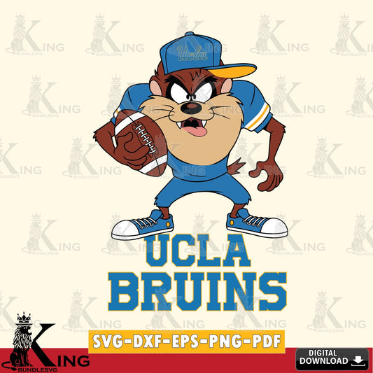 UCLA Bruins Đồng phục bóng đá Taz SVG file, Cut file  , Digital Download , Instant Download, Taz svg, NCAA svg