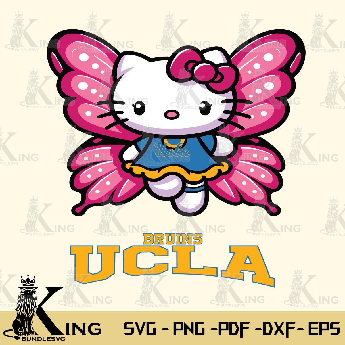 UCLA Bruins Hello Kitty Dreamscape Svg Eps Dxf Png File, Digital Download