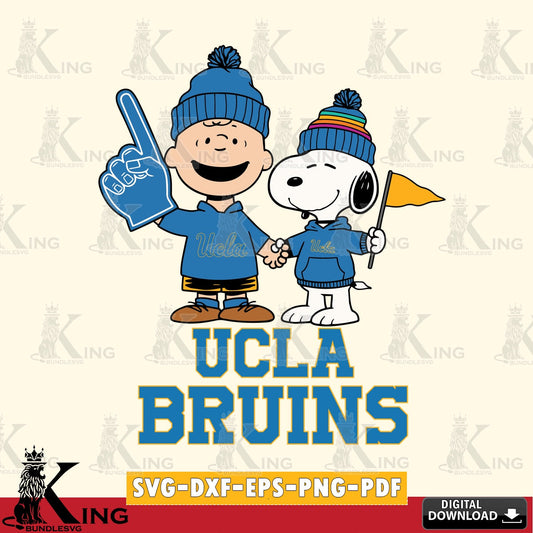 UCLA Bruins Peanuts Fan Gear SVG, Cricut, Cut file  , Digital Download , Instant Download, Peanuts svg, NCAA svg, Football svg, Sport svg