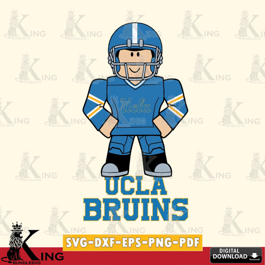 UCLA Bruins Roblox Cool Football SVG file , NCAA Cricut,  File cut , Digital Download , PDF File