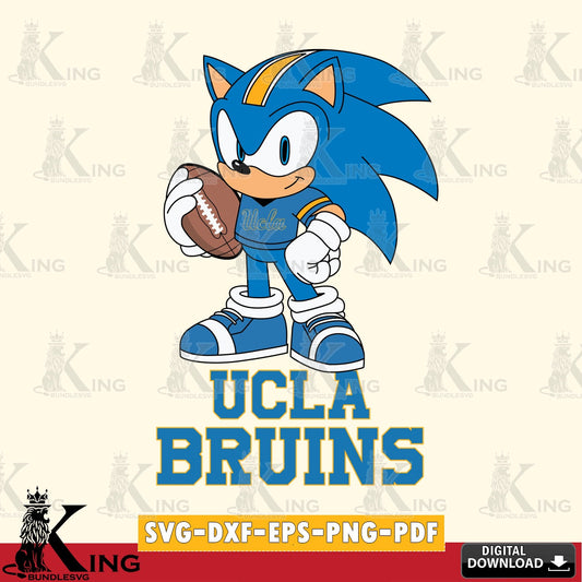 UCLA Bruins Sonic Game Day Ready SVG file, Vector , Digital Download , PDF File , Instant Download