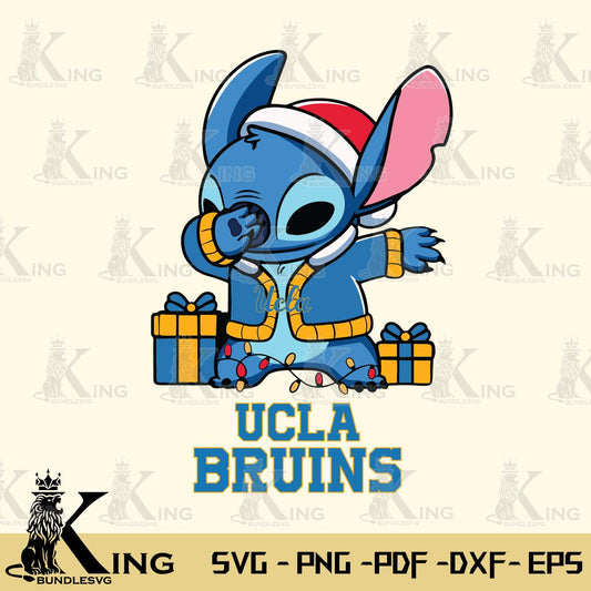 UCLA Bruins Stitch Merry Christmas Svg Eps Dxf Png File, Digital Download