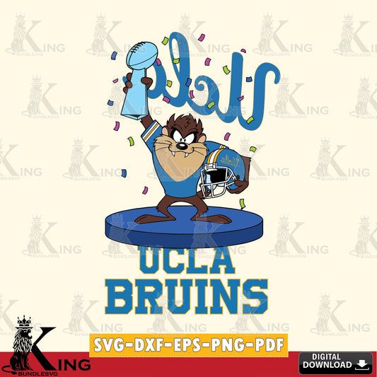 UCLA Bruins Taz Trophy Podium SVG file, Cut file  , Digital Download , Instant Download, Taz svg, NCAA svg