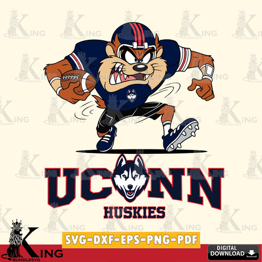 UConn Huskies Taz Football Helmet SVG file, Cut file  , Digital Download , Instant Download, Taz svg, NCAA svg