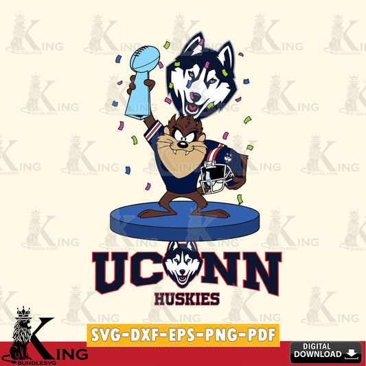 UConn Huskies Taz Trophy Podium SVG file, Cut file  , Digital Download , Instant Download, Taz svg, NCAA svg
