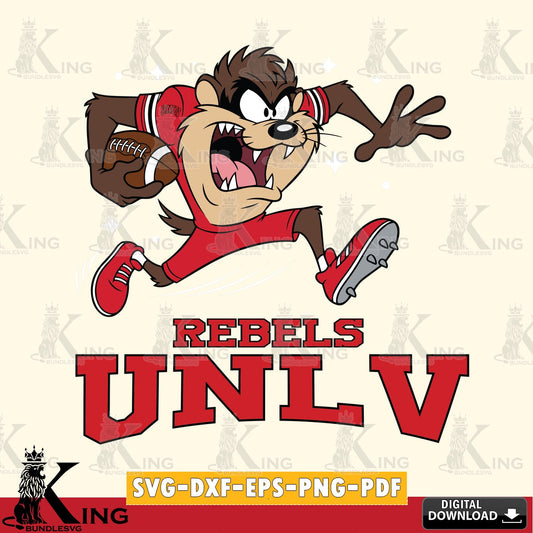 UNLV Rebels Angry Taz Football SVG file, Cut file  , Digital Download , Instant Download, Taz svg, NCAA svg