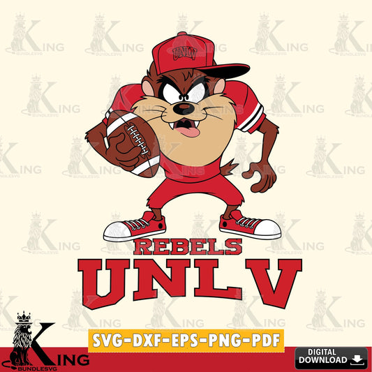UNLV Rebels Đồng phục bóng đá Taz SVG file, Cut file  , Digital Download , Instant Download, Taz svg, NCAA svg