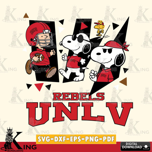 UNLV Rebels Peanuts Joe Cool SVG, Cricut, Cut file  , Digital Download , Instant Download, Peanuts svg, NCAA svg, Football svg, Sport svg