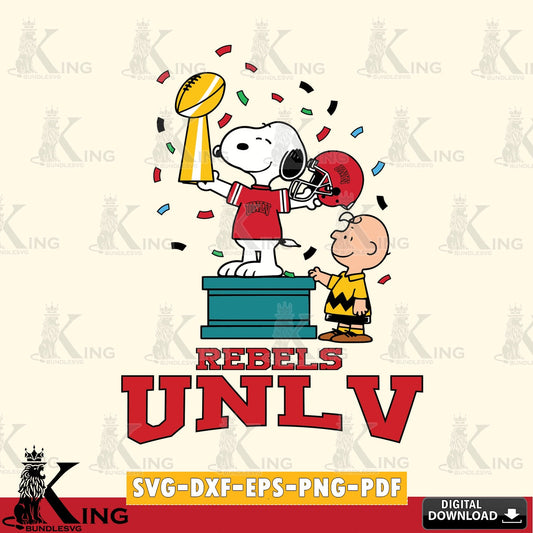 UNLV Rebels Peanuts Winner SVG, Cricut, Cut file  , Digital Download , Instant Download, Peanuts svg, NCAA svg, Football svg, Sport svg