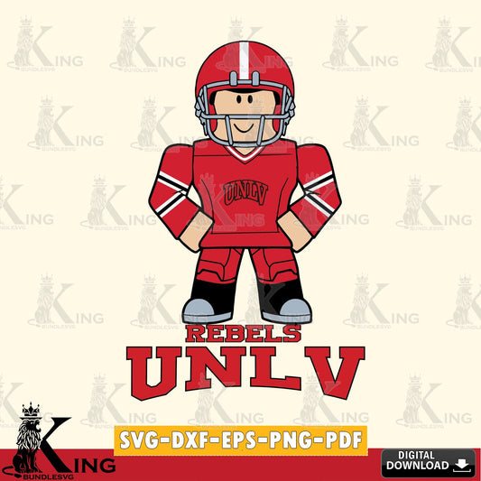 UNLV Rebels Roblox Cool Football SVG file , NCAA Cricut,  File cut , Digital Download , PDF File