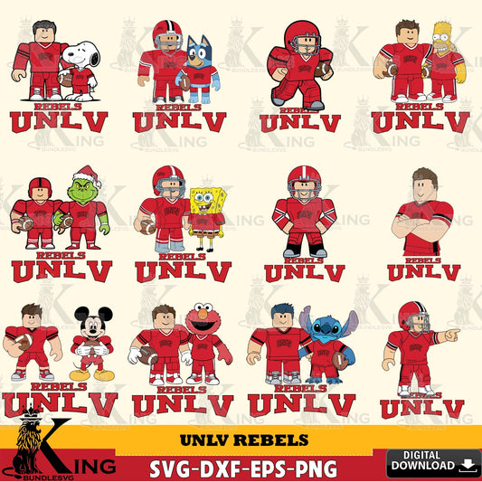 UNLV Rebels Roblox With Friends football NCAA Bundle SVG file , NCAA Cricut,  File cut , Digital Download , PDF File