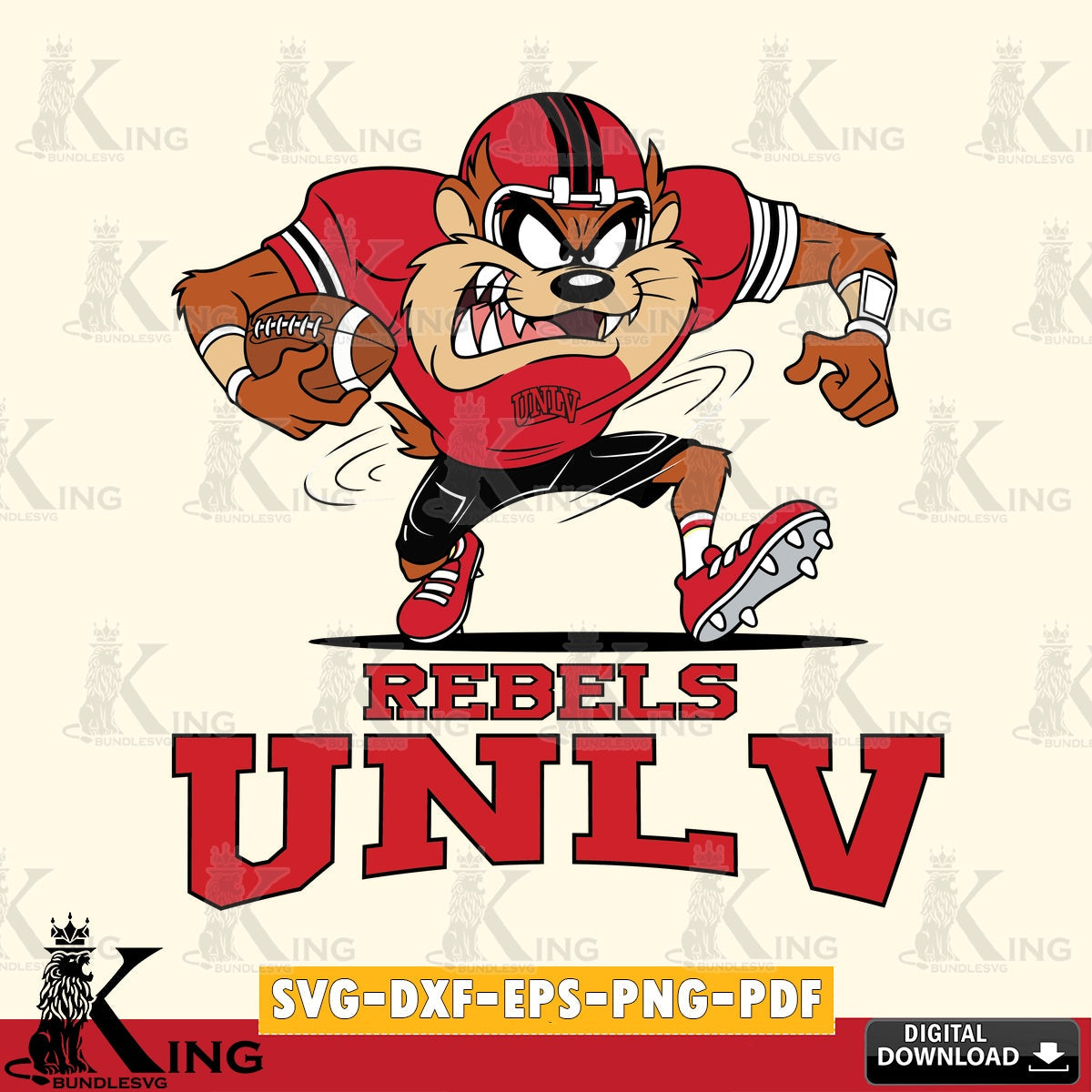 UNLV Rebels Taz Football Helmet SVG file, Cut file  , Digital Download , Instant Download, Taz svg, NCAA svg