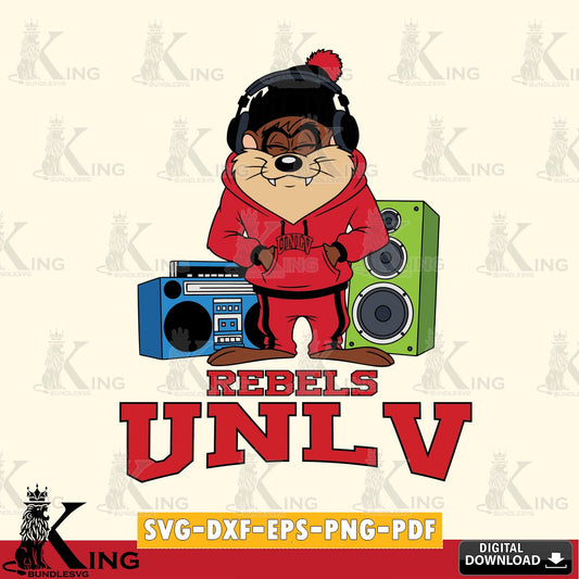 UNLV Rebels Taz Hip Hop SVG file, Cut file  , Digital Download , Instant Download, Taz svg, NCAA svg