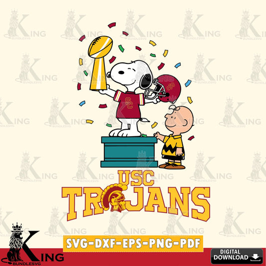 USC Trojans Peanuts Winner SVG, Cricut, Cut file  , Digital Download , Instant Download, Peanuts svg, NCAA svg, Football svg, Sport svg