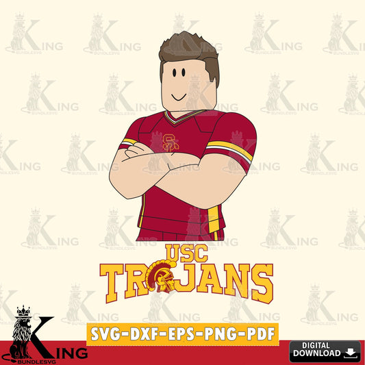 USC Trojans Roblox Football SVG file , NCAA Cricut,  File cut , Digital Download , PDF File