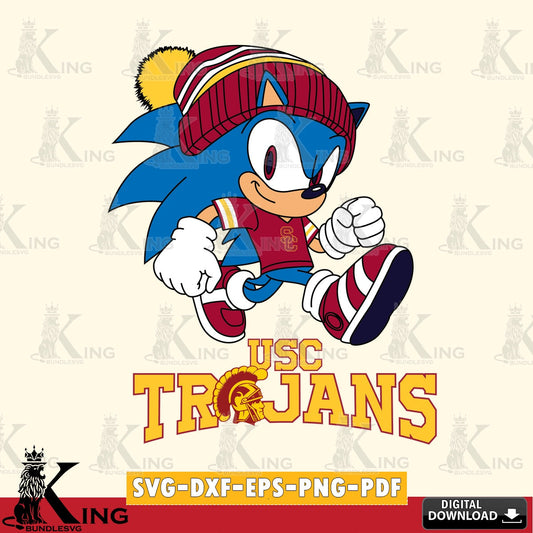 USC Trojans Sonic Football SVG file, Vector , Digital Download , PDF File , Instant Download