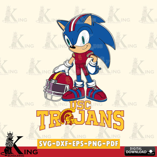 USC Trojans Sonic Player Football SVG file, Vector , Digital Download , PDF File , Instant Download