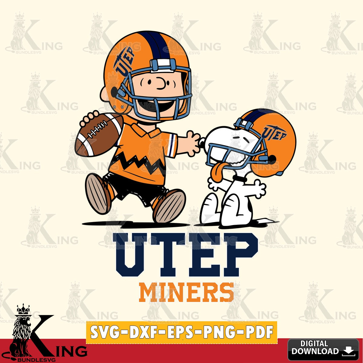 UTEP Miners Snoopy and Peanut Fun SVG, Cricut, Cut file  , Digital Download , Instant Download, Peanuts svg, NCAA svg, Football svg, Sport svg