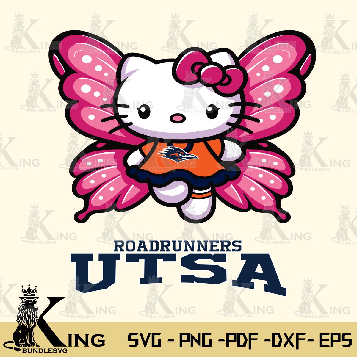 UTSA Roadrunners Hello Kitty Dreamscape Svg Eps Dxf Png File, Digital Download