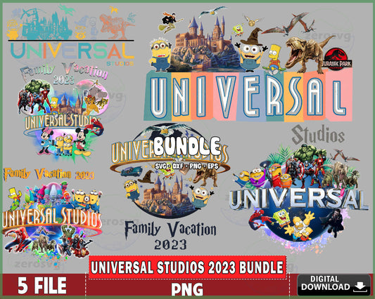 Universal Studios 2023 Png, family vacation 2023 PNG Silhouette, Digital download ,Instant Download