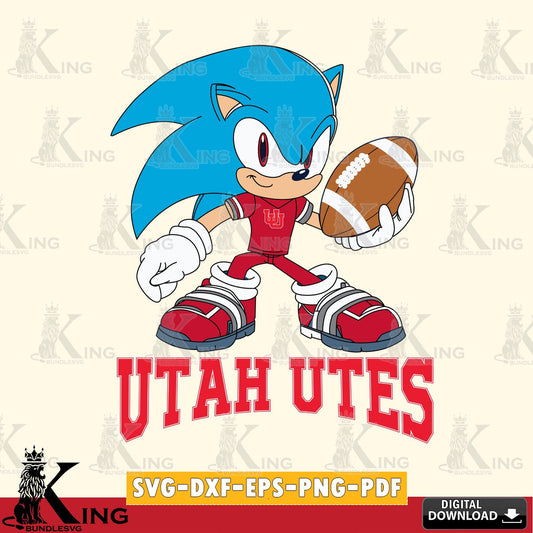 Utah Utes Sonic Rugby SVG file, Vector , Digital Download , PDF File , Instant Download