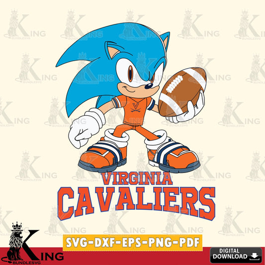 Virginia Cavaliers Sonic Rugby SVG file, Vector , Digital Download , PDF File , Instant Download