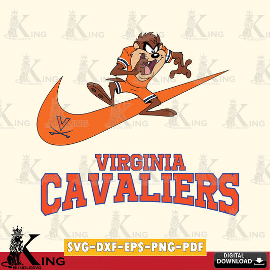 Virginia Cavaliers Taz Football Nike SVG file, Cut file  , Digital Download , Instant Download, Taz svg, NCAA svg