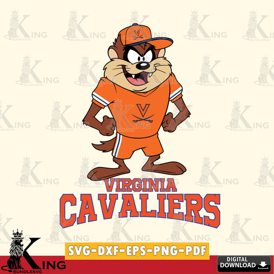 Virginia Cavaliers Taz Standing Pose SVG file, Cut file  , Digital Download , Instant Download, Taz svg, NCAA svg