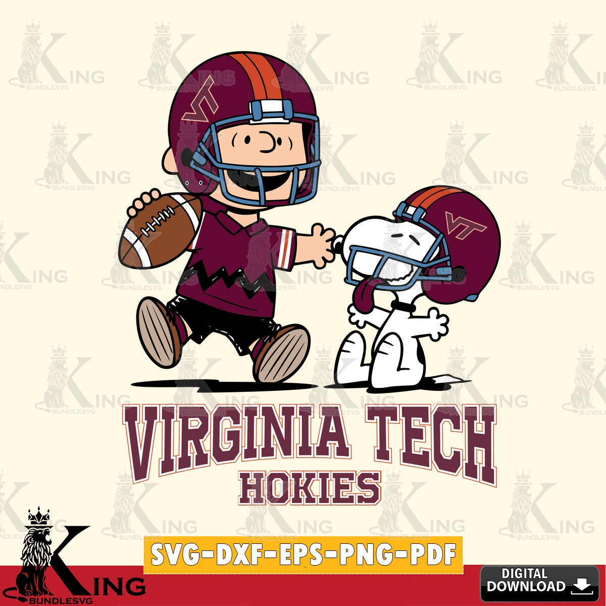 Virginia Tech Hokies Snoopy and Peanut Fun SVG, Cricut, Cut file  , Digital Download , Instant Download, Peanuts svg, NCAA svg, Football svg, Sport svg