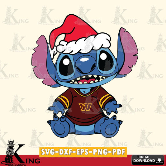 Washington Football Team Baby Stitch Christmas SVG, NFL for Cricut, Silhouette, Digital Download , file cut