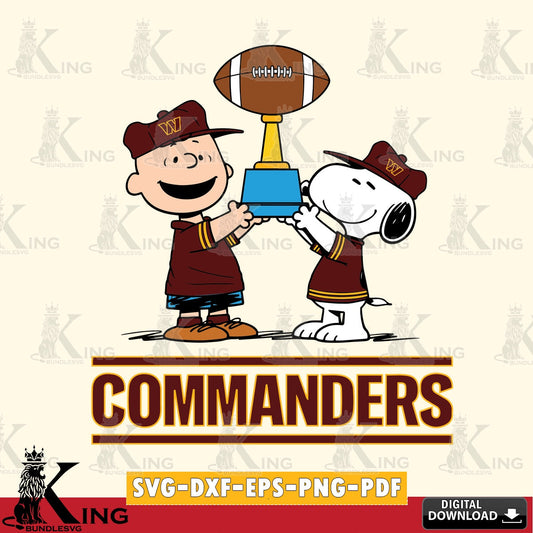 Washington Football Team Peanuts Football Trophy Cricut file , Cut file  , Digital Download , PDF File , Instant Download