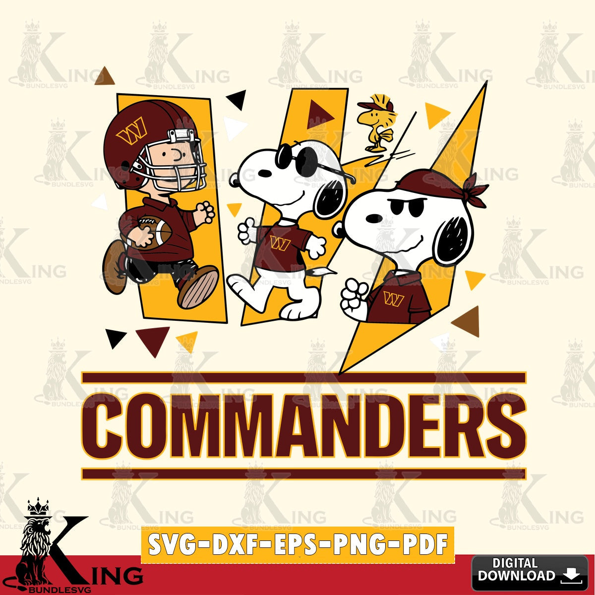 Washington Football Team Peanuts Joe Cool Cricut file , Cut file  , Digital Download , PDF File , Instant Download