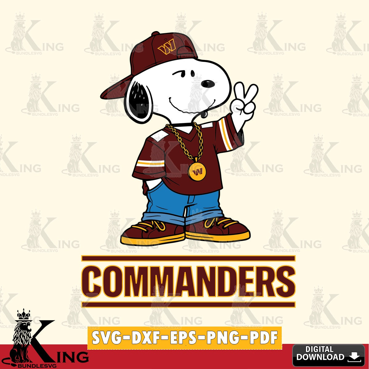 Washington Football Team Snoopy Say hi Cricut file , Cut file  , Digital Download , PDF File , Instant Download
