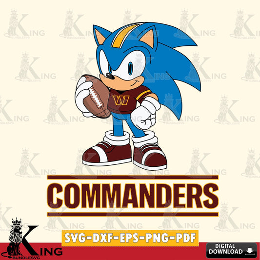 Washington Football Team Sonic Game Day Ready SVG file, Vector , Digital Download , PDF File , Instant Download