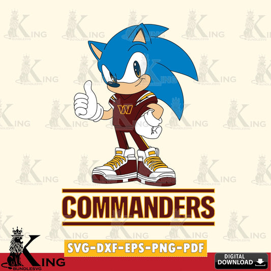 Washington Football Team Sonic Like Football SVG file, Vector , Digital Download , PDF File , Instant Download