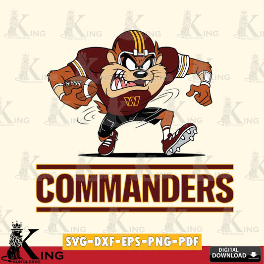 Washington Football Team Taz Football Helmet Cut file  , Digital Download , Instant Download, Looney Tunes svg, Football svg