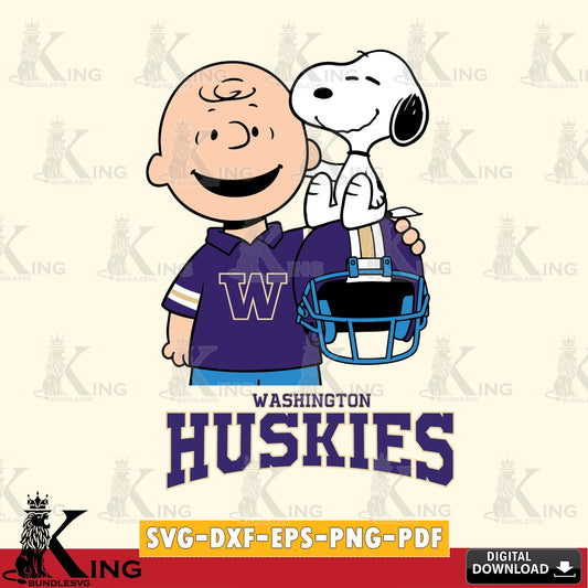 Washington Huskies Snoopy On Helmet SVG, Cricut, Cut file  , Digital Download , Instant Download, Peanuts svg, NCAA svg, Football svg, Sport svg