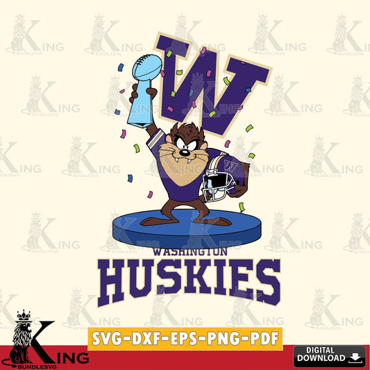 Washington Huskies Taz Trophy Podium SVG file, Cut file  , Digital Download , Instant Download, Taz svg, NCAA svg