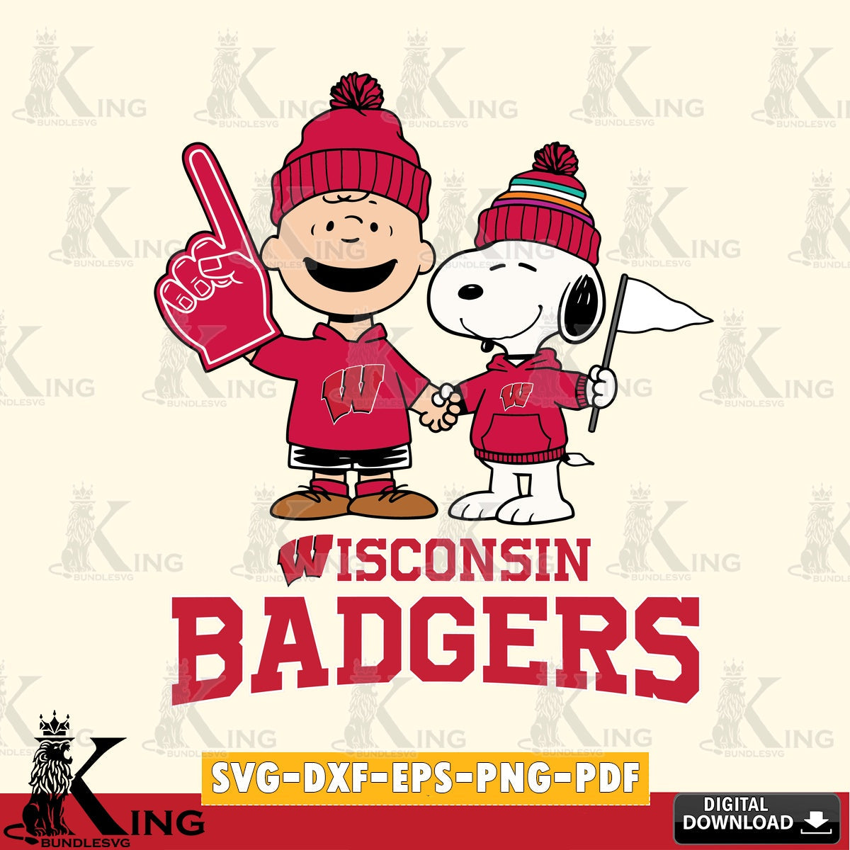 Wisconsin Badgers Peanuts Fan Gear SVG, Cricut, Cut file  , Digital Download , Instant Download, Peanuts svg, NCAA svg, Football svg, Sport svg