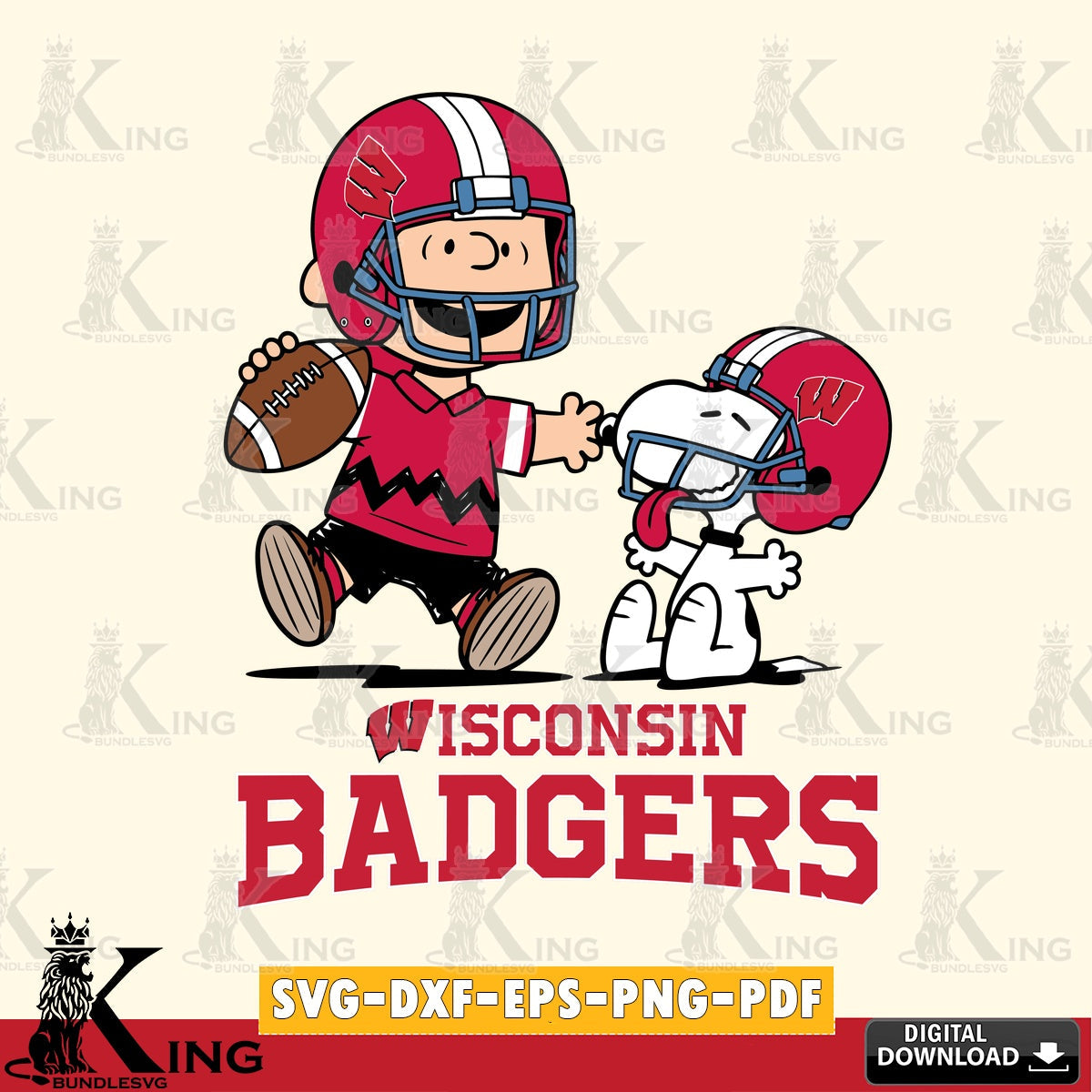 Wisconsin Badgers Snoopy and Peanut Fun SVG, Cricut, Cut file  , Digital Download , Instant Download, Peanuts svg, NCAA svg, Football svg, Sport svg