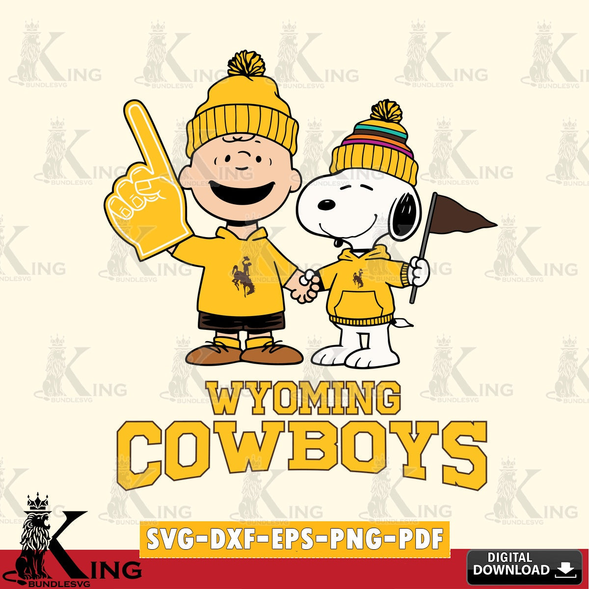 Wyoming Cowboys Peanuts Fan Gear SVG, Cricut, Cut file  , Digital Download , Instant Download, Peanuts svg, NCAA svg, Football svg, Sport svg