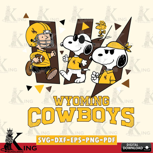 Wyoming Cowboys Peanuts Joe Cool SVG, Cricut, Cut file  , Digital Download , Instant Download, Peanuts svg, NCAA svg, Football svg, Sport svg